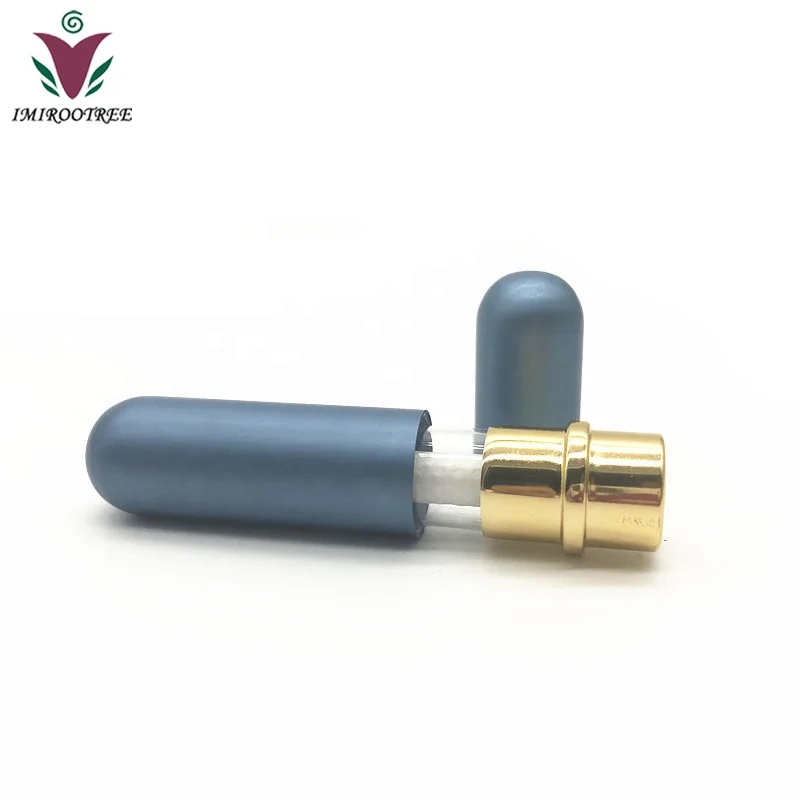
IMIROOTREE Aluminum Nasal Inhaler Refillable DIY Inhaler Tubes With Cotton Wicks 