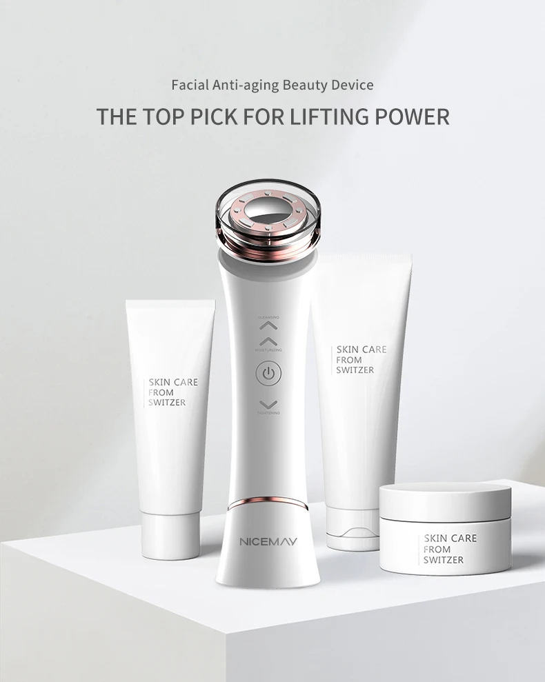 2020 New Beauty Care Device Ionic Anti-aging Facial Toning Device Microcurrent Face Lifting Beauty Facial Roller Massager