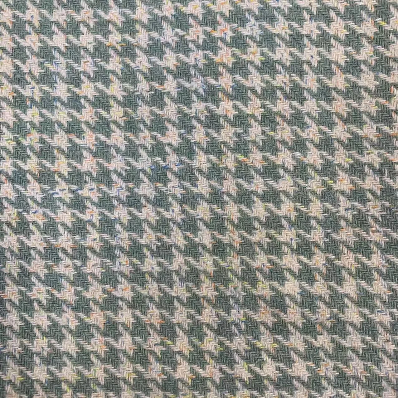 All season 50wool 530g/m  Melton houndstooth fabric  for woman suit and Home decoration fabricIn-Stock Items