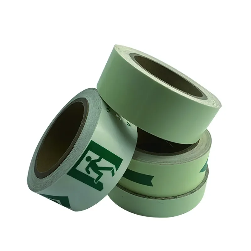 Custom Retro Neon Blue Green Glow in the dark vinyl Glowing Luminous Tape for Escape Indication