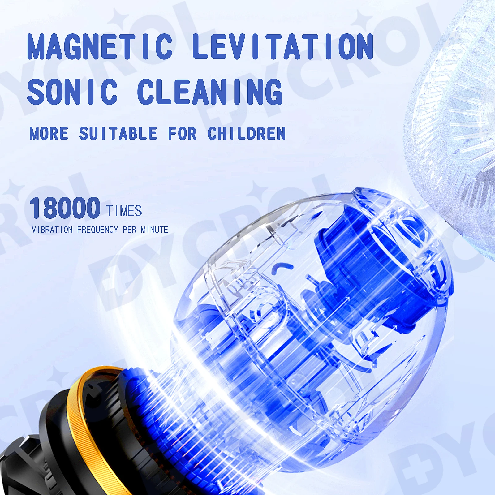 DYCROL U3 model children smart toothbrush u shaped electric toothbrush kids sonic toothbrush