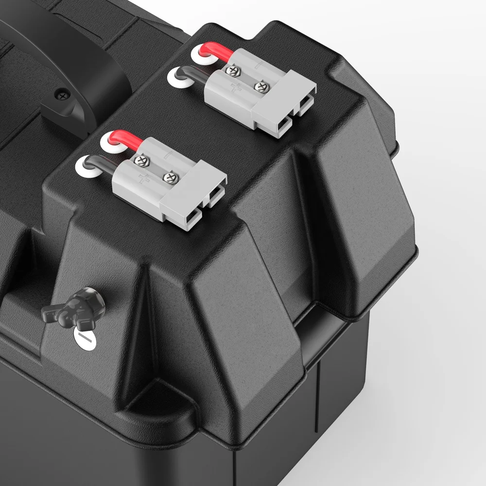 High quality portable automotive marine batteries plastic 12V safely stores rv waterproof automotive battery box