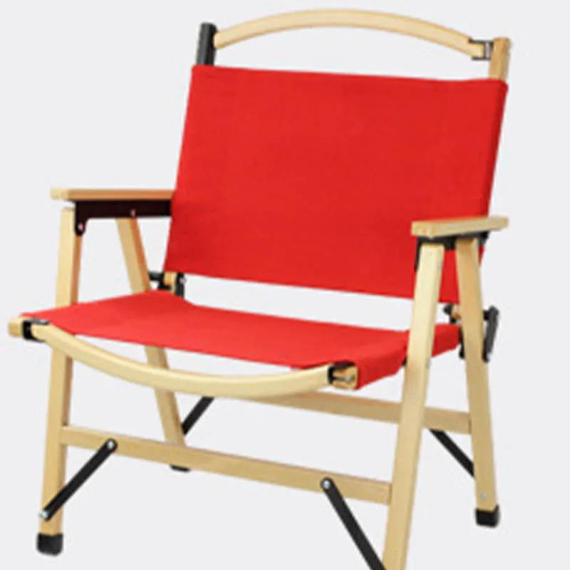 Outdoor Beach Chair Lounge Swimming Pool Wooden Foldable Adjustable Relaxing Resting Sitting Chair