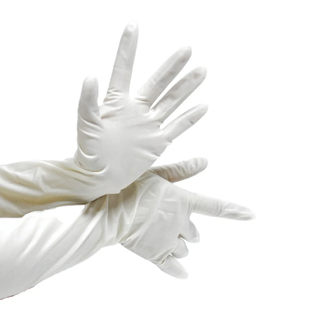 High Quality Long sleeve Latex Gynecological glove