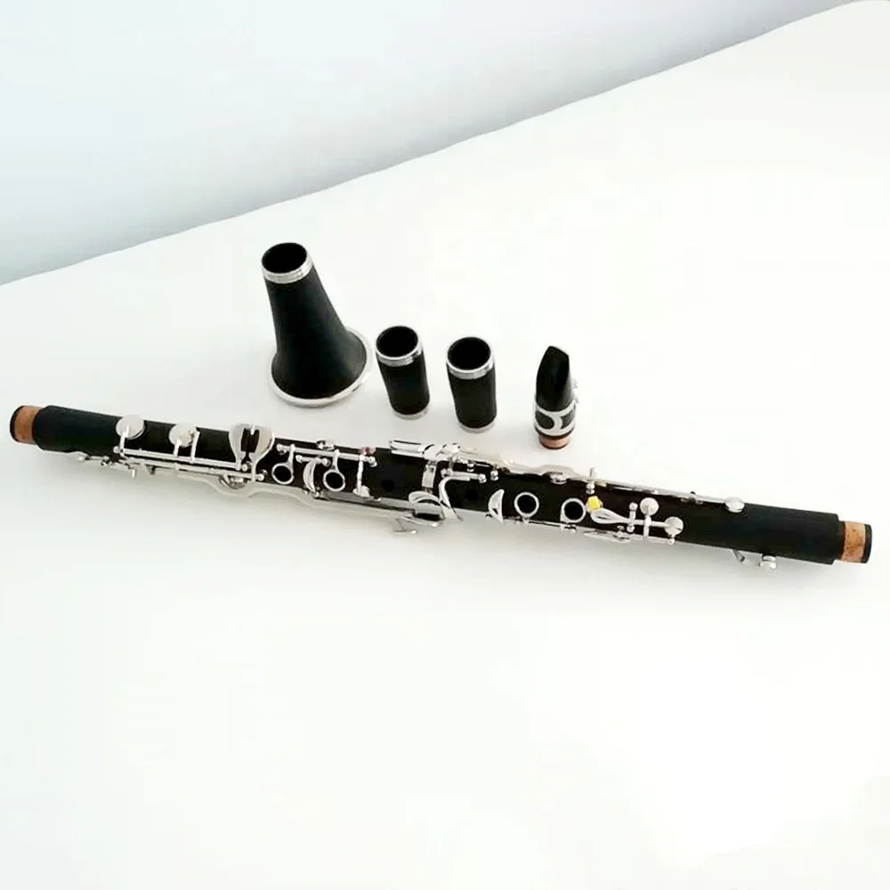 High quality Klarnet/Turkish system hard rubber clarinet G tone nickel plated 18 keys