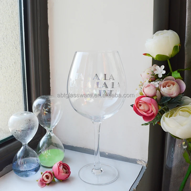 Wholesale custom crystal red wine glass goblet luxury wine glass for gift
