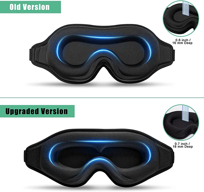 100% блокировать маска для сна женщин и мужчин 3D Утяжеленный глаза Крышка обычай Контурные глаз накладные ресницы