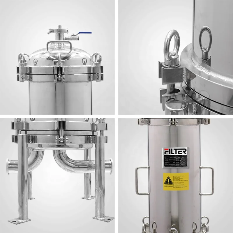 Liquid/Oil/Wine/Beer/Honey/Syrup/Paint Precision Filter Cartridge Security Housing Filtration Machine