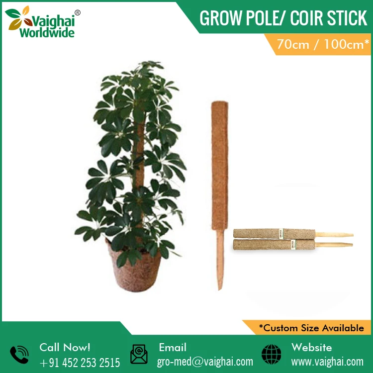 2020 New Arrival Garden Supplies Coconut Fiber Coir Stick/ Coir Pole
