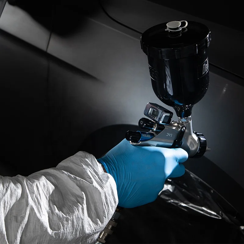 Black blue disposable 6mil Nitrile Gloves automobile repair safety protective nitrile glove large for car repair