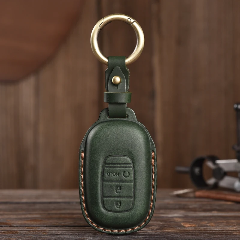 Suitable for Honda Key Case Civic Accord VEZEL CRV Hybrid Odyssey Car Leather Cover