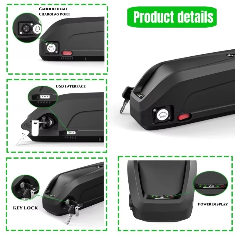ZD 36V/48V/52V//10Ah/12Ah/15Ah/16Ah Hailong Electric Bicycle Battery Pack 48V 20amp Electric Bike Battery For Electric Bike