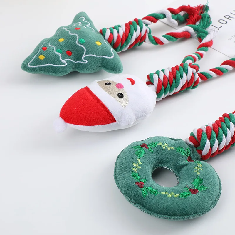 2024 Christmas gifts dog chew toy set for dog gifts pet chewing set for small medium dogs