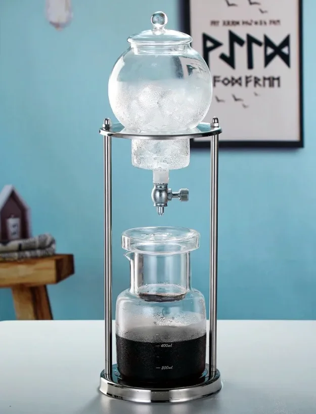 High Quality 1L Glass Cold Brew Coffee Maker 1000ml Espresso Tea Supplies Free Home Garden Kitchen Tabletop Coffee Tea Sets