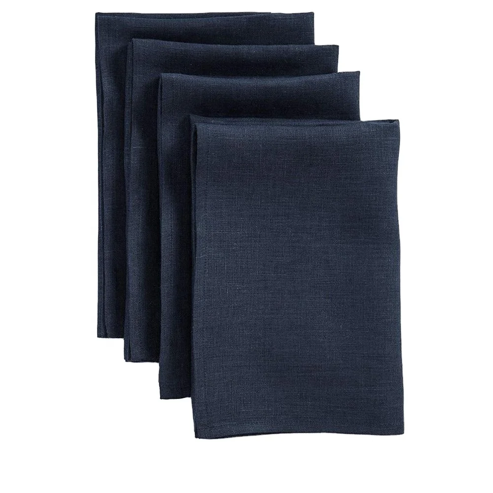  Салфетка hemstitch 100% льняная салфетка с каменным покрытием для