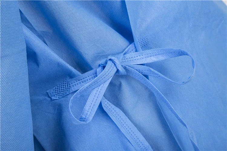 
Hospital Use OEM Non-woven SMS Medical Clothing Sterilized Disposable Isolation Gown 
