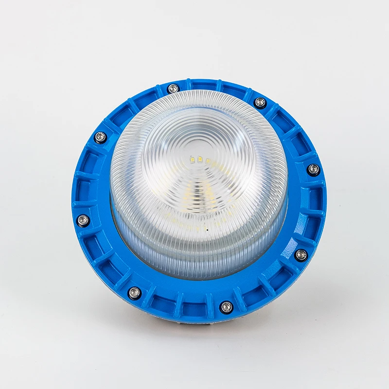 Industrial 30W-100W Ex LED Lights Round Explosion Proof Lamps for Factory Warehouse Oil Gas Station