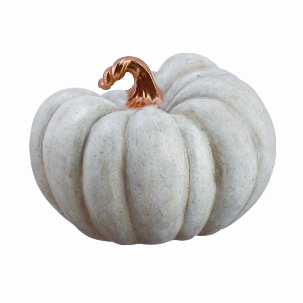 6 Inch Home Decor Thanksgiving and Autumn Tabletop Blue Resin Pumpkin Halloween Polyresin Harvest Fall Pumpkin Decoration