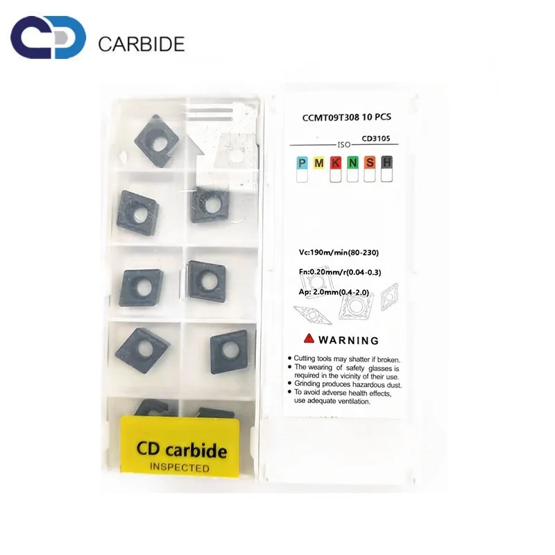Lathe Carbide Inserts  CCMTO9T308 CD3105  tungsten carbide inserts for cast iron