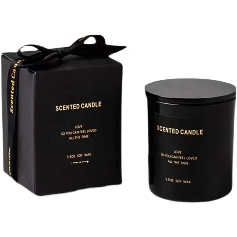 In Bulk Factory Price 4Oz 8Oz 10Oz 12Oz 230Ml 320Ml Empty Unique Luxury Home Decor Glass Candle Jars Containers With Gift Boxs