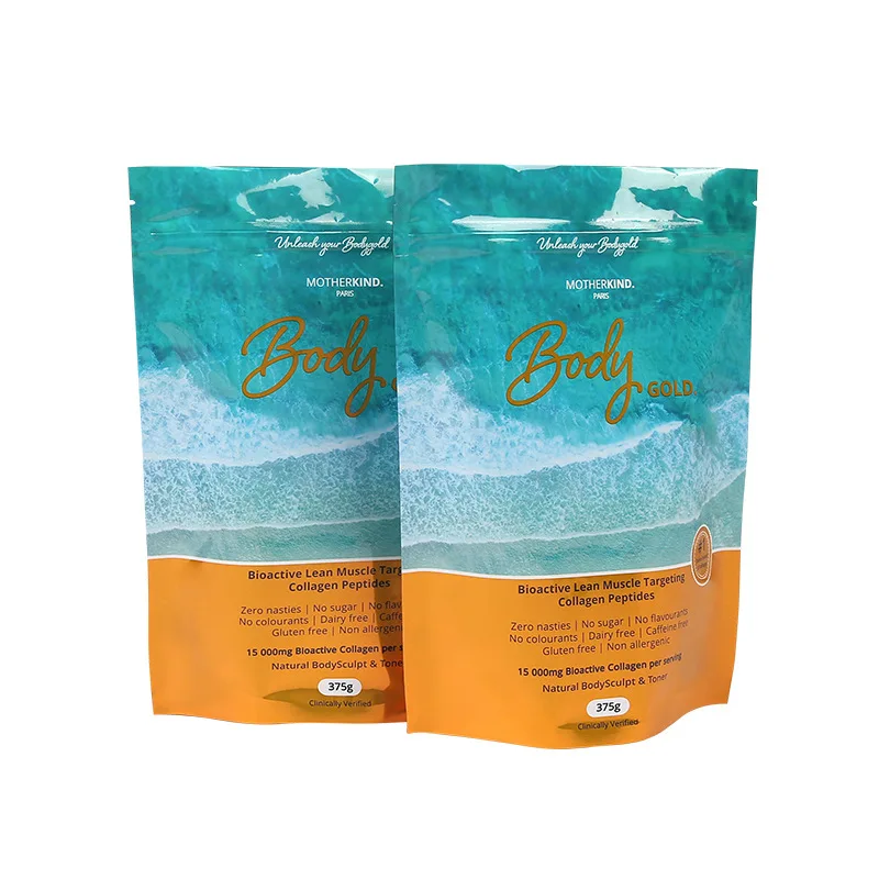 Hot sale food grade forage powder bag Stand up Pouch Bag fishing lure packaging bag manufacturer