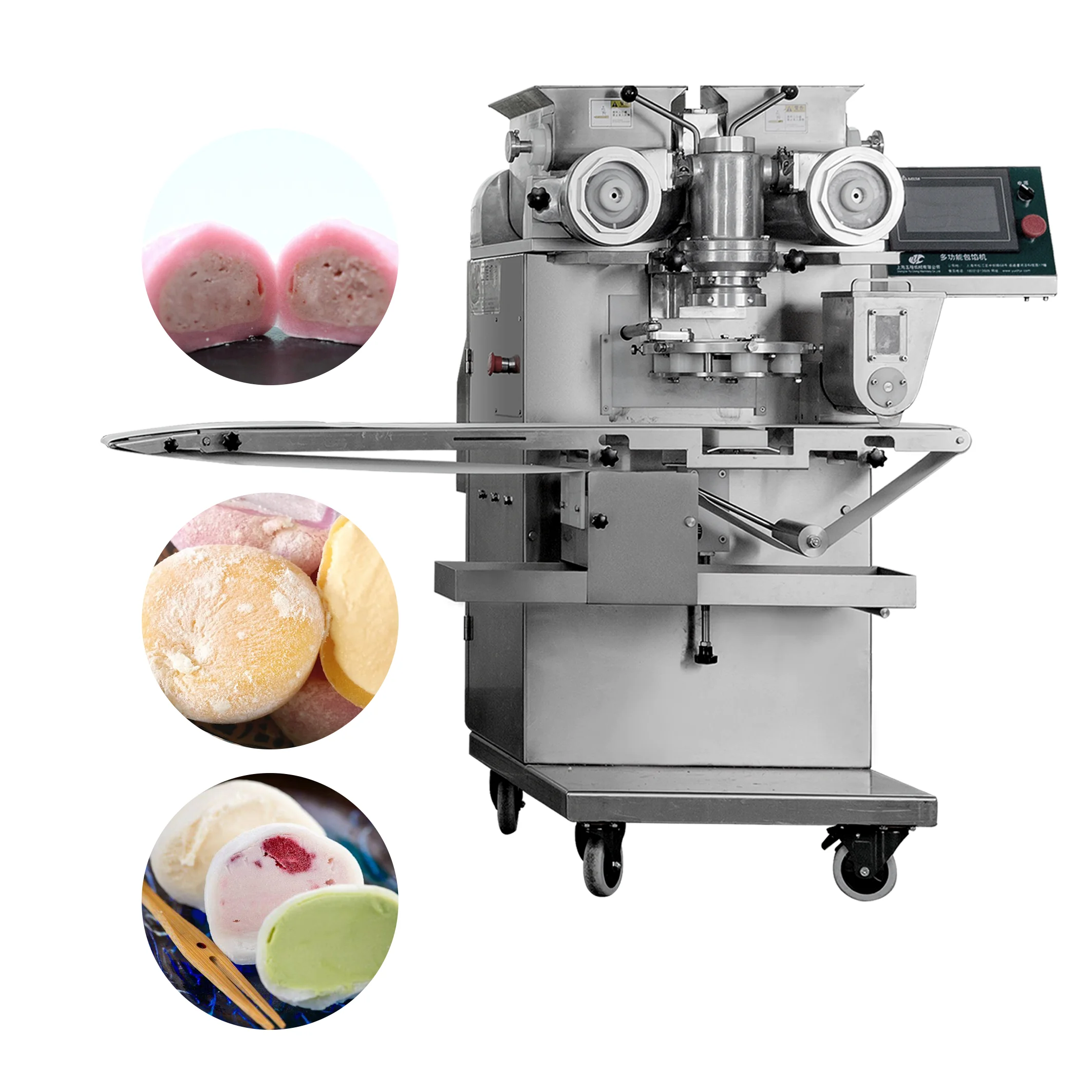 Automatic Stuffed Mochi Ice Cream Maker Mochi Making Machine Mochi Machine Production Line