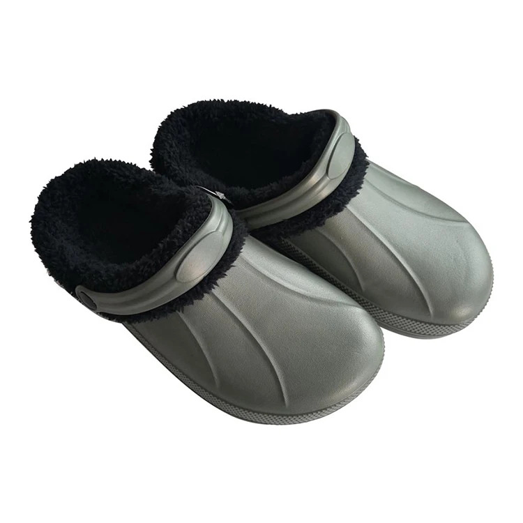 
winter snow indoor fur custom chef eva clogs shoes for men 