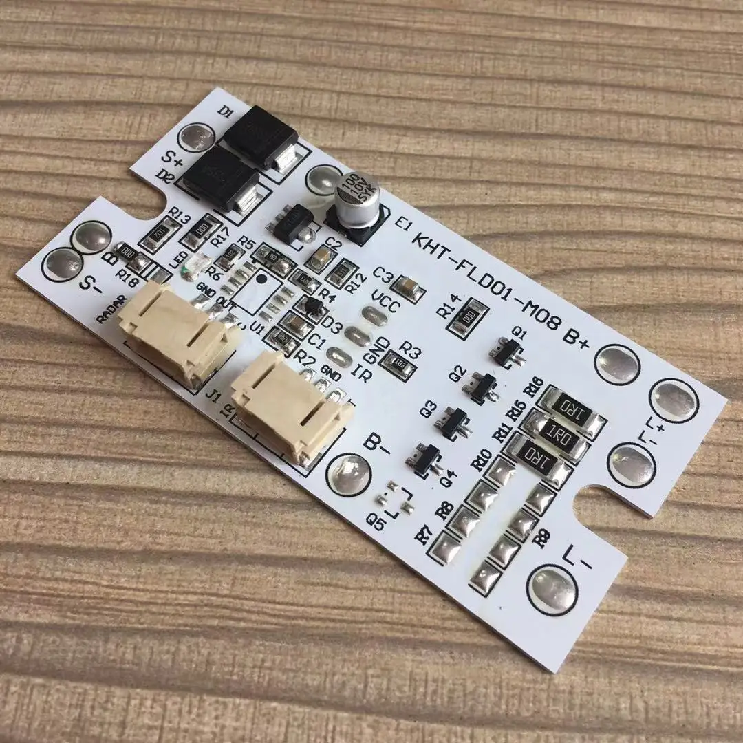 Профессиональное производство по индивидуальному заказу 15 Вт 5 А контроллер заряда солнечной батареи печатная плата с PIR IR дистанционный