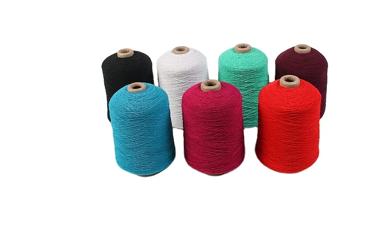 High elasticity low cost and high comfort quality rubber-covered polyester yarns used for knitting products 110/75/75