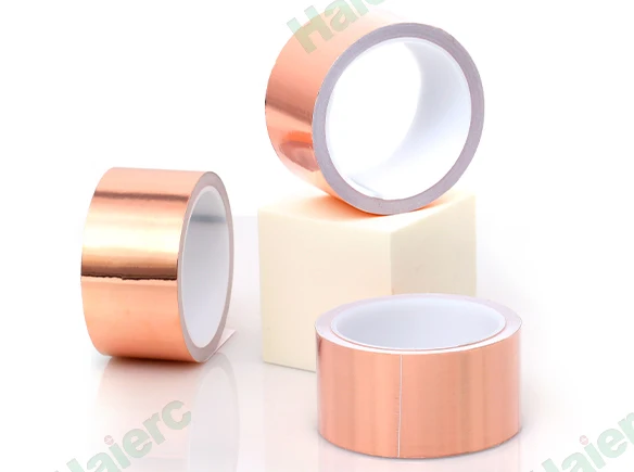 Haierc Copper Foil Tape Back Adhesive Conductive Copper Foil Tape Roll