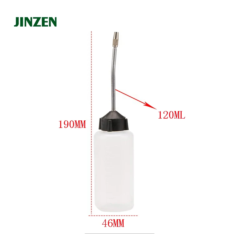 Sewing Machine Oil can / Plastic oiler can with iron Handle P010 120ML JZ-71404