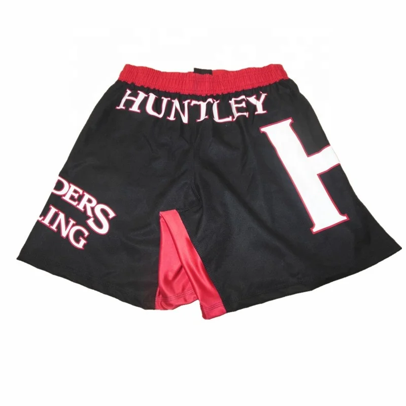 Compression tight mens rash guard bjj fight split mma shorts