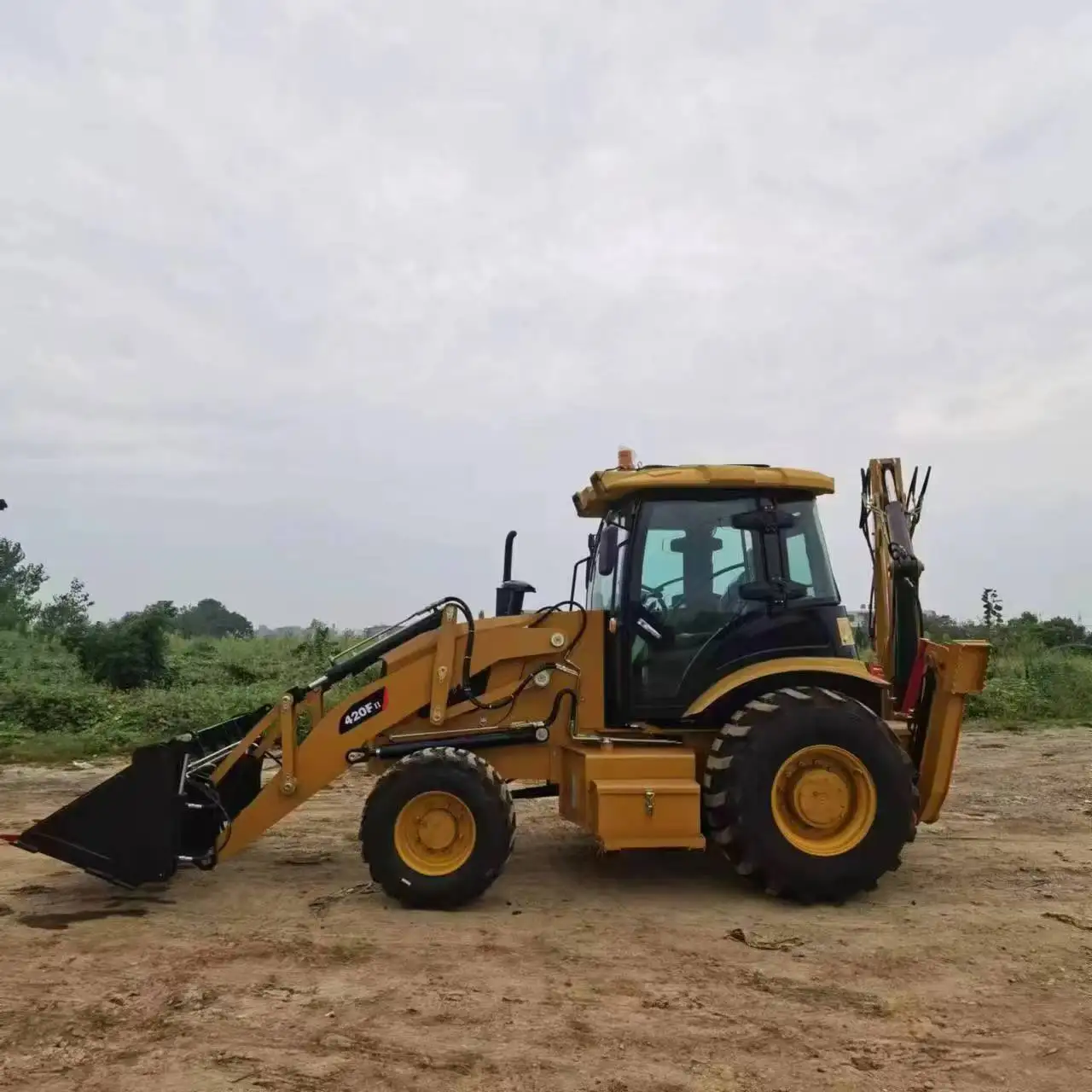 Экскаватор CAT 420F распродажа погрузчик с заднее отверстие 420 лидер продаж 11 тонн