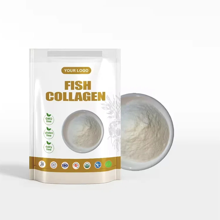 OEM ODM 200g Vegan Fish Collagen Powder Super Absorption for Skin Beauty and Whitening