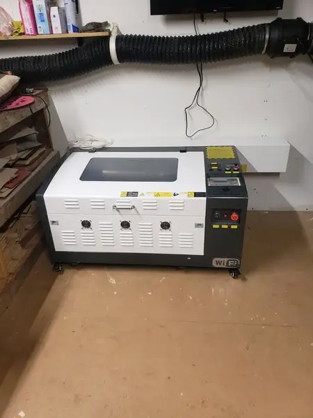 HT460 Gantry Type Laser Engraving and Cutting Machine for Restaurant Diverse No-Metal Materials Crystal Supports DST Format