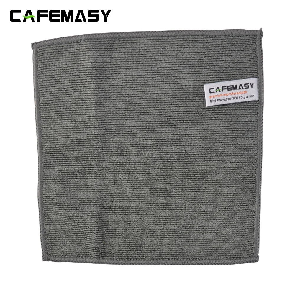 Custom 4pcs Micro Barista Cleaning Towels super Absorbent  coffee maker cleaning cloth Kitchen Tools Cleaning Towel With Hook