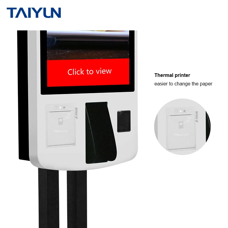 27 Inch Cinema Ticket vending machine payment kiosk, Fast food payment kiosk, Self service ordering kiosk