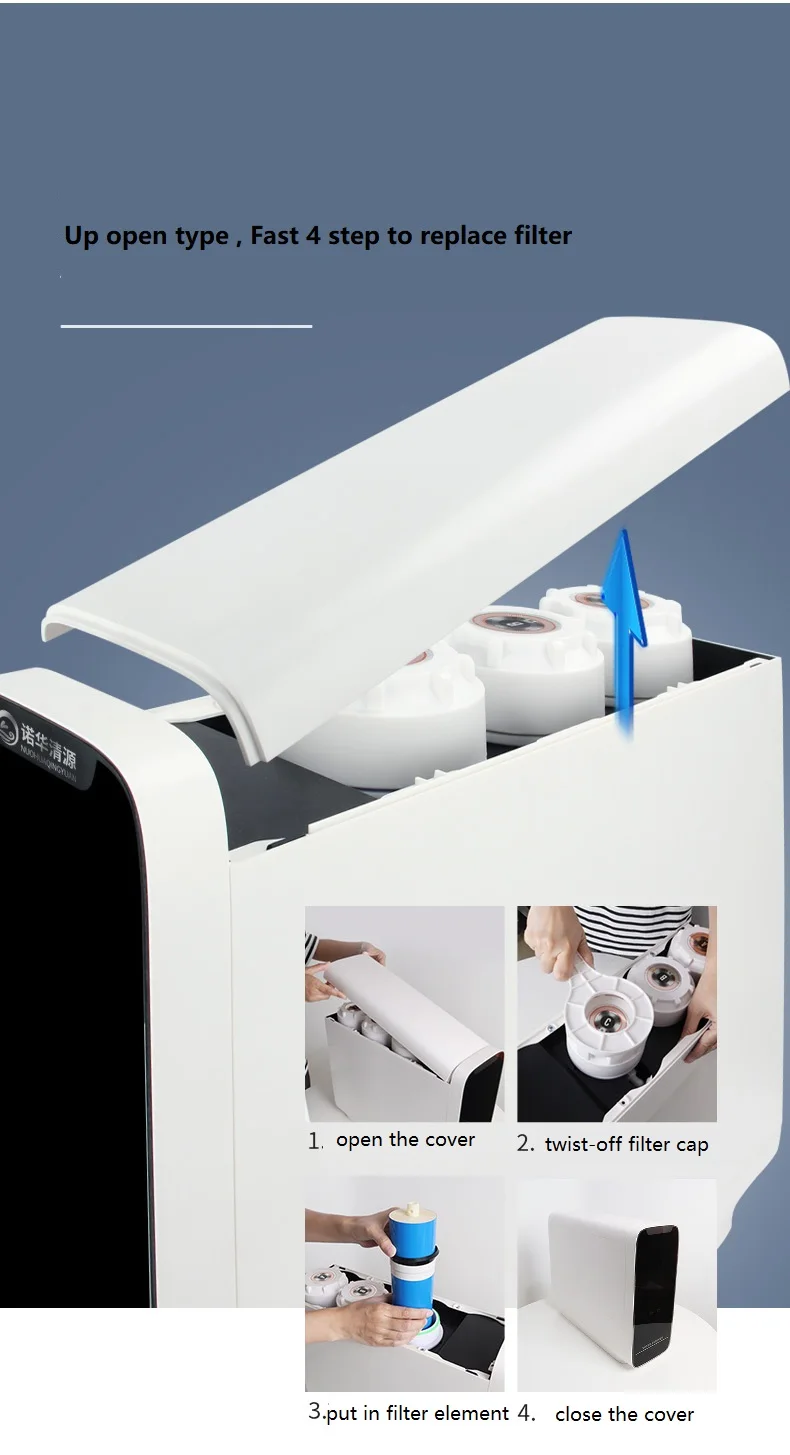 800GPD 4 Stages Ultrafiltration Water Purifiers  for Effective Water Treatment Without Tank Filter Drinking Water Treatment