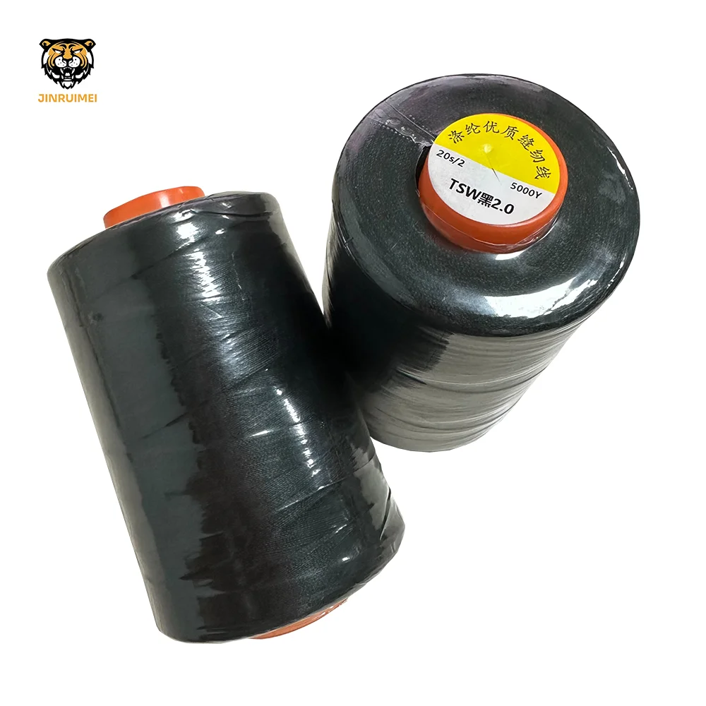 40s/2 30s/2 20s/2 100% закрученная полиэфирная швейная машина конусная нить 5000yds промышленная