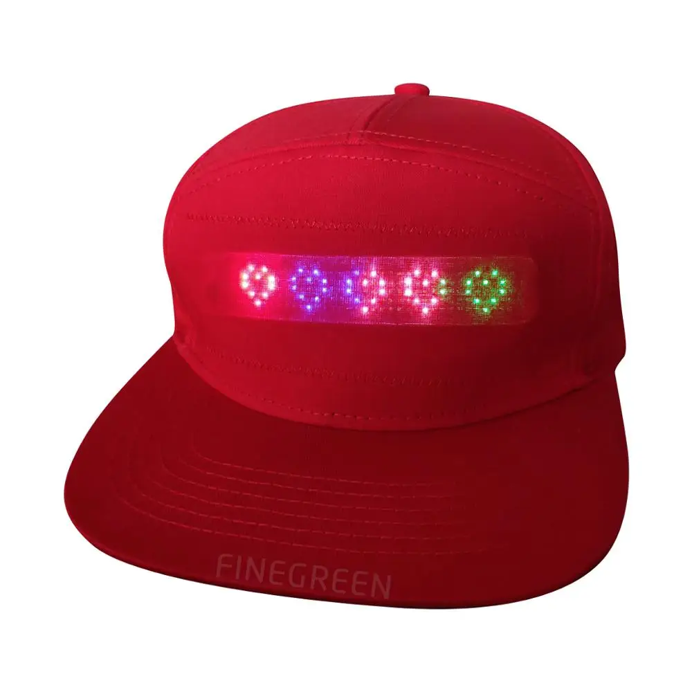 carnival display baseball cap wholesale factory price USB advertising led display caps