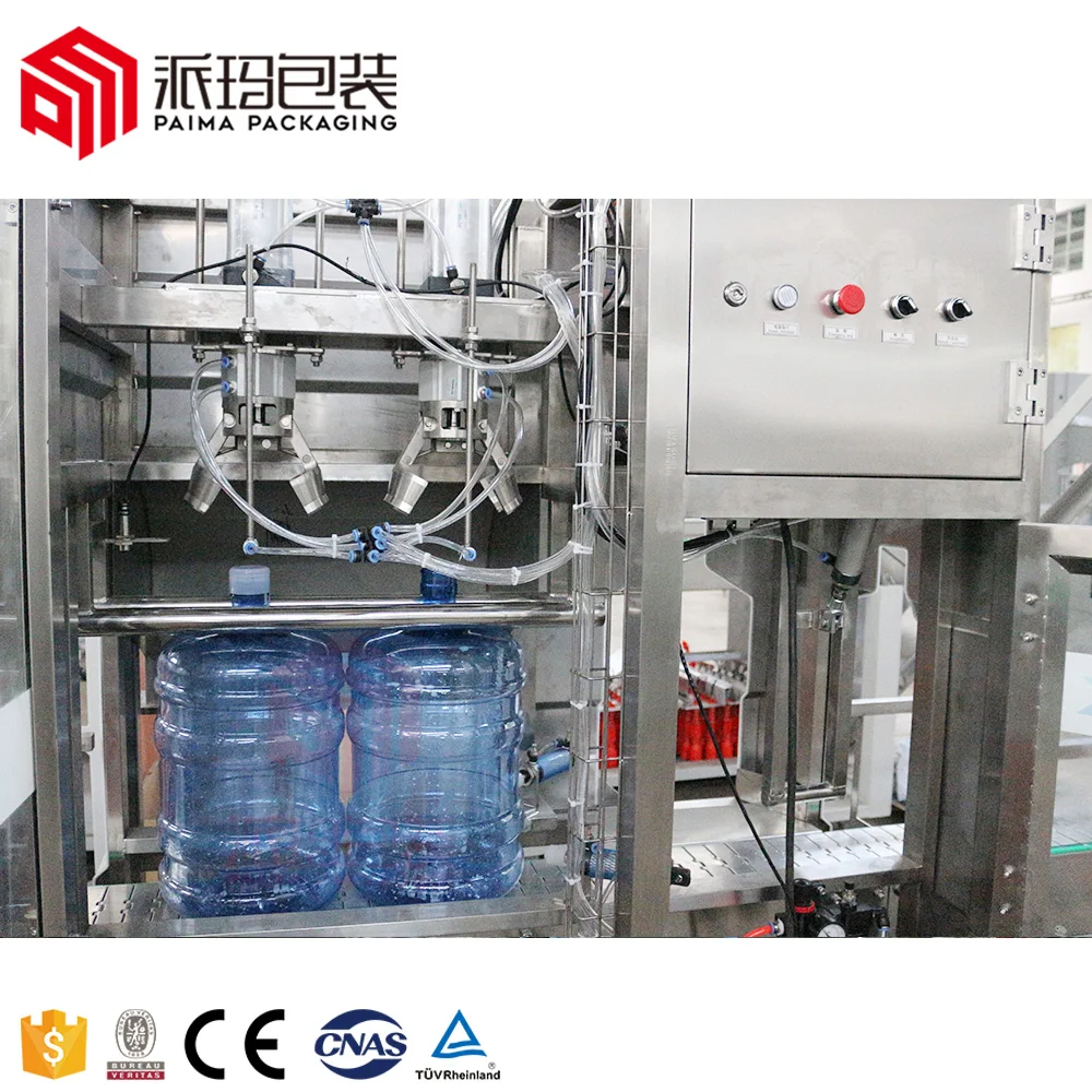 Factory wholesale 19L 20L 20 Liter Water Bottled 5Gallon Barrel Bucket Jar Five 5 gallon filling machine