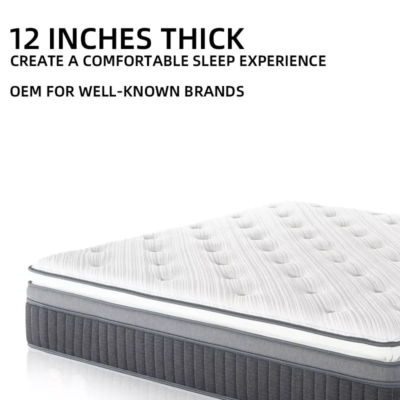 High Quality Mattresses Pocket Spring Bed Mattress 9 Zone Bonnell Innerspring And Foam Factori Soft Supplier Qualiti Manufactur
