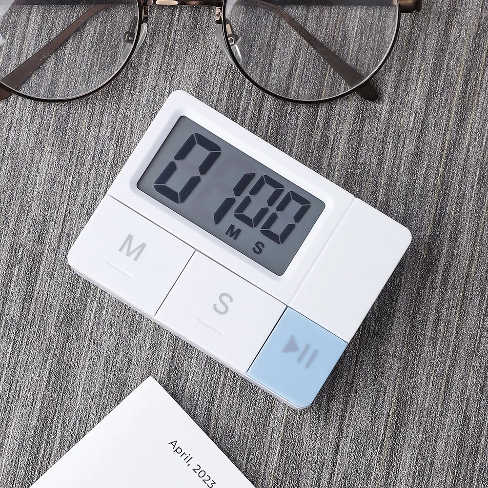 Portable Digital Countdown Kitchen Timer Count up Down Stand Cooking Shower Study Stopwatch Sound Reminder