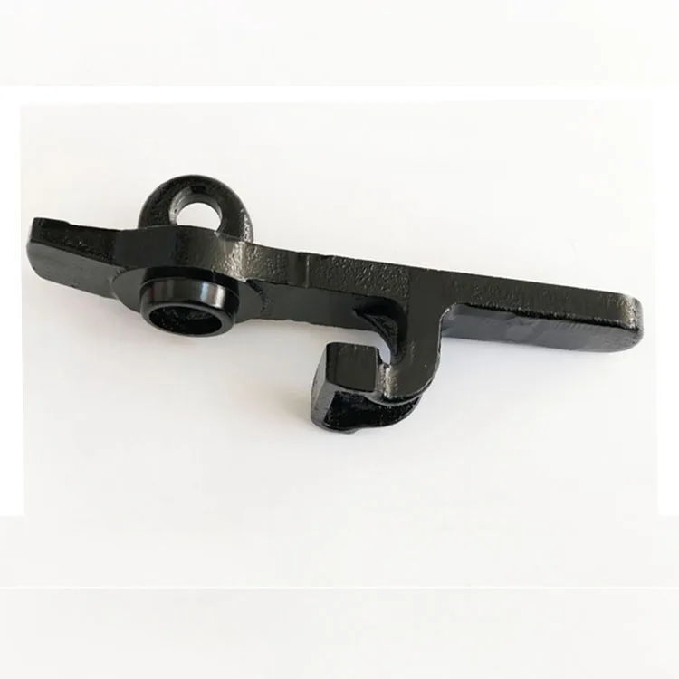Ductile iron plug sand casting process Train brake fittings surface black plastic spray