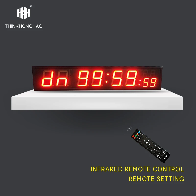 Digital wall clock with LED display portable gym timer LED digital timer clocks