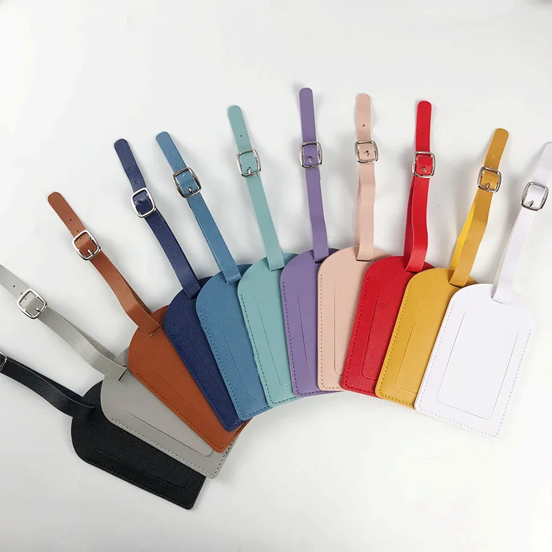 Luggage ID Tags Bulk Luggage Tags PU leather Custom Luggage Tag for Promotional Gift