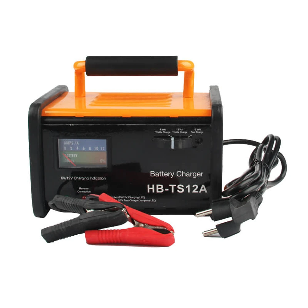 TIIKERI Fully Automatic Smart Car Battery Charger Jump Starter for AutoMotorcycles ATVs and More