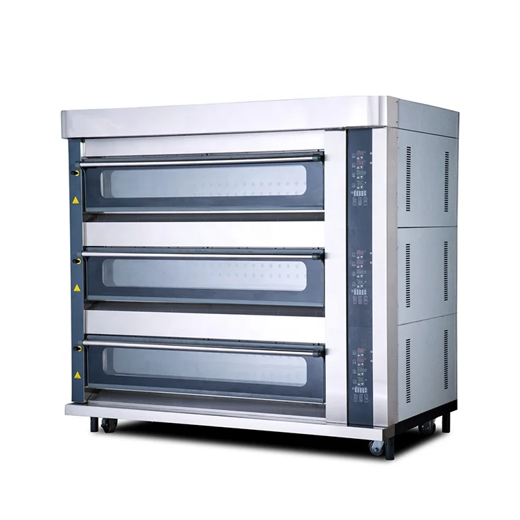 Customizable Digital Control Baking Equipment 2 Deck Commercial Bakery Deck Oven