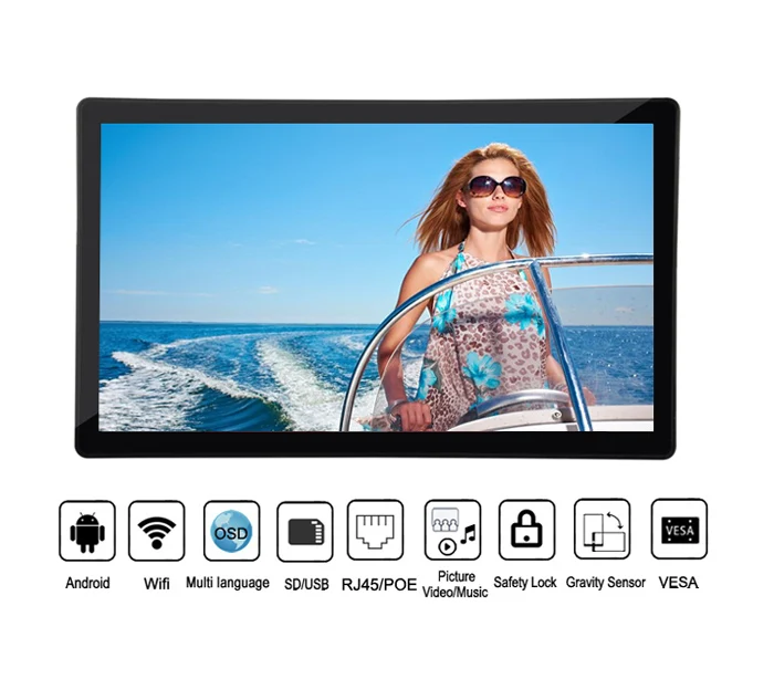 Professional 10 inch wall mount capacitive touch IPS screen POE NFC quad core android tablets & presentation equipment