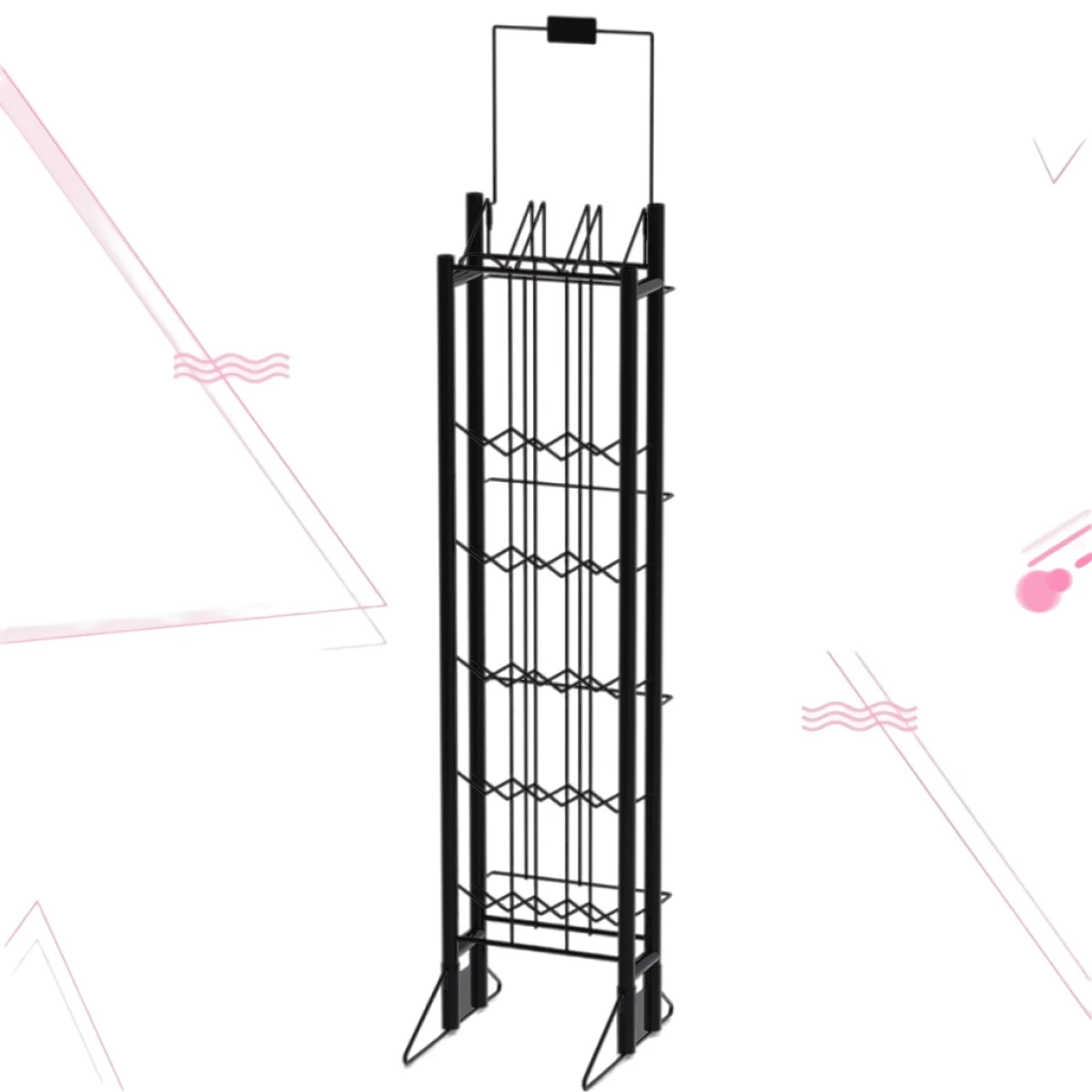 Beer Storage Product Display Stands Shop Shelves Display Bar Cabinet Retail Liquor Store Metal Liquor Bottle Wine Display Rack